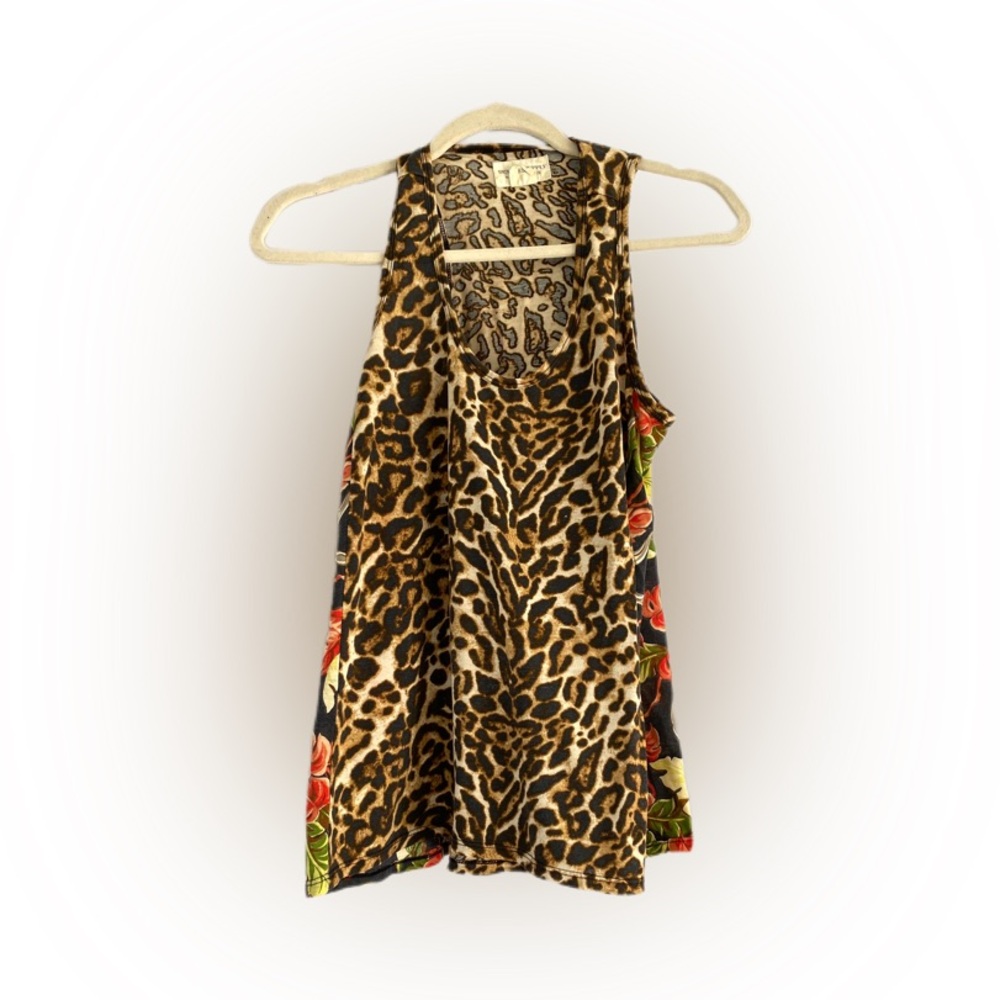 Ralph Lauren X Denim & Supply Lightweight Tank Top Leopard Jungle Floral Medium